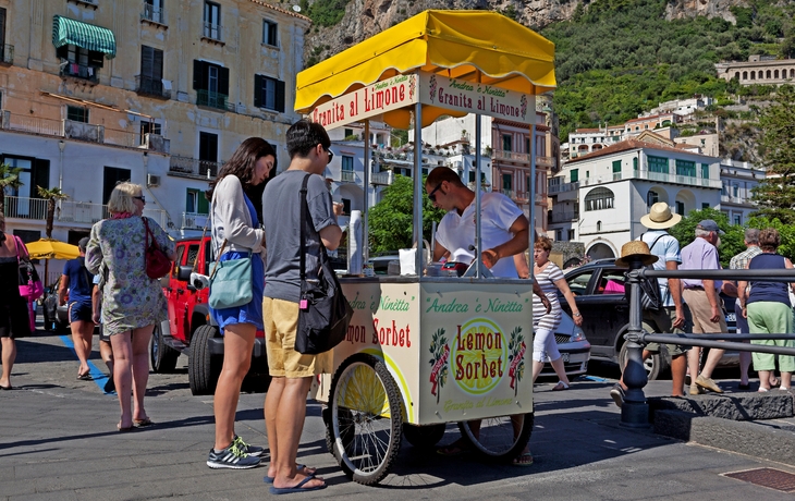 Eisverkäufer in Amalfi