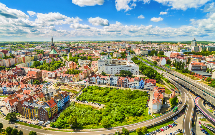 Panorama der Stadt Stettin