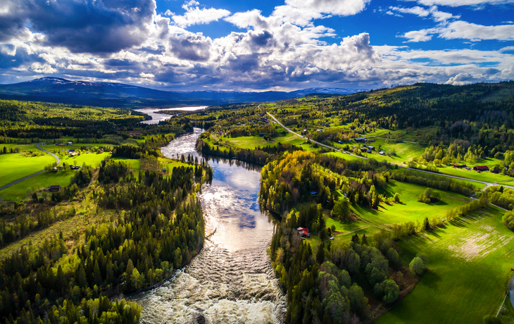 Der Ristafallet-Wasserfall im westlichen Teil von Jämtland gilt als einer der schönsten Wasserfälle Schwedens.