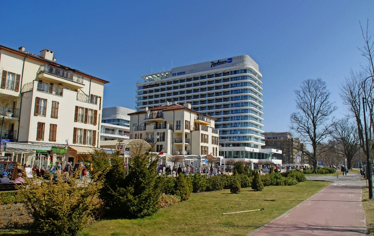 Das Luxushotel Radisson Blu an der Promenade