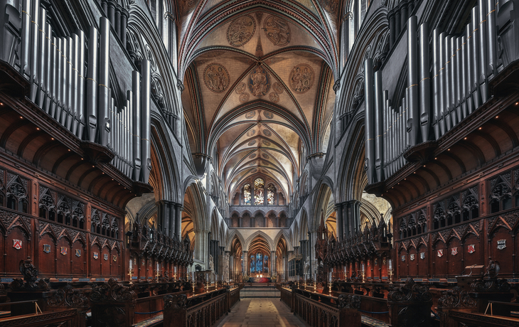 Kathedrale von Salisbury in der Grafschaft Wiltshire, Vereinigtes Königreich