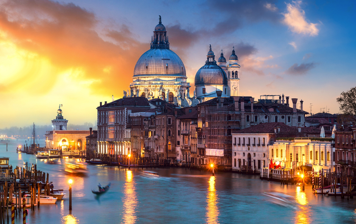 Venedig bei Sonnenuntergang, Italien