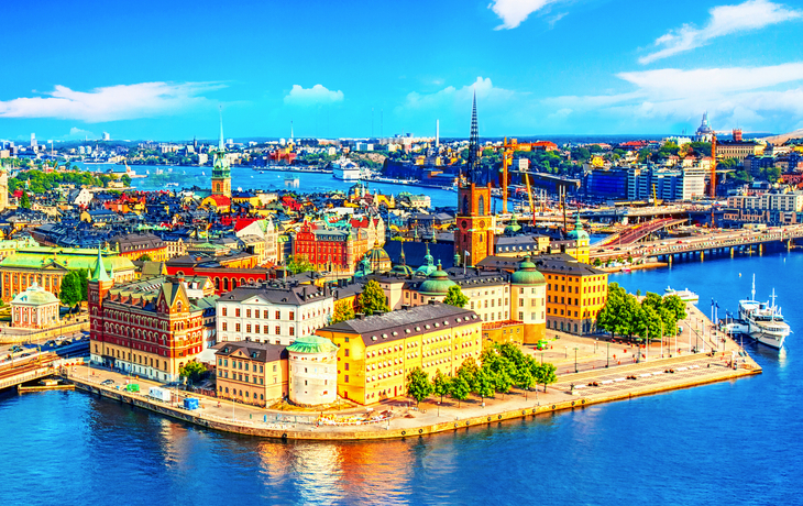 Gamla Stan: Stockholms alte Skyline der Stadt