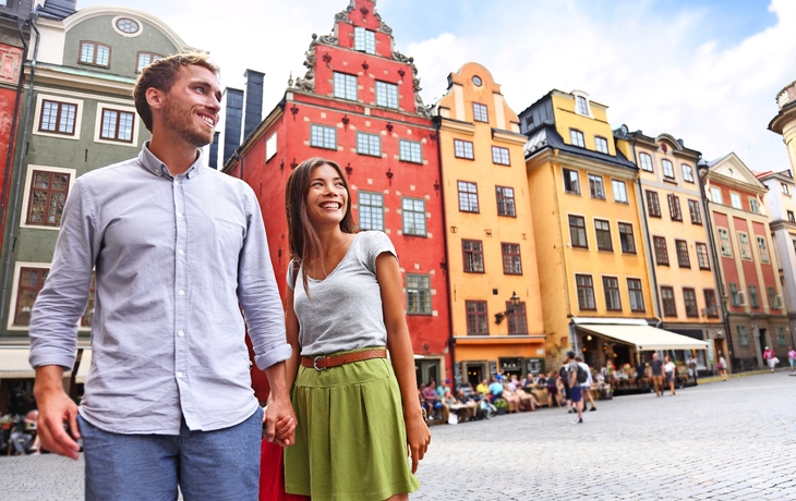 Paare in Stockholm, Schweden, Europa