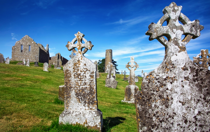 Kloster von Clonmacnoise, Irland