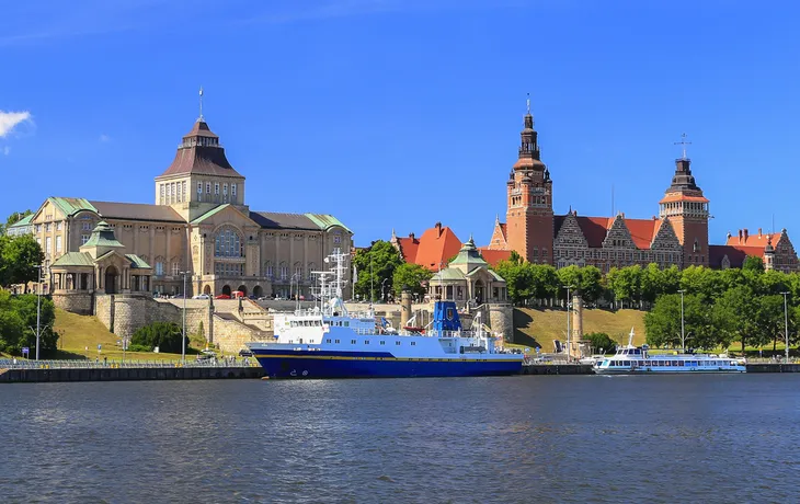 Hakenterrasse und Nationalmuseum in Stettin, Polen