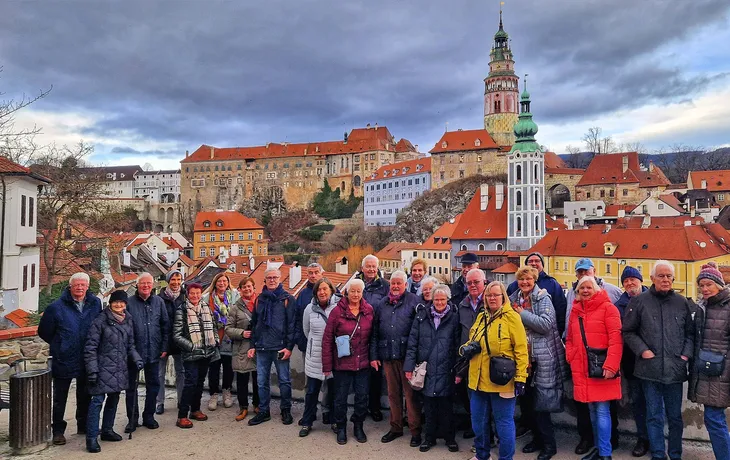 Peters-Reisefamilie in Böhmisch Krumau