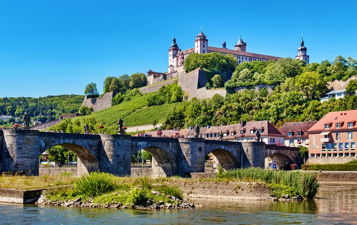 Festung Marienberg oberhalb von Würzburg in Unterfranken, Deutschland