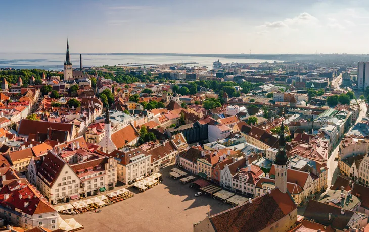 Luftaufnahme der Altstadt von Tallinn