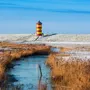 Leuchtturm Pilsum im Winter