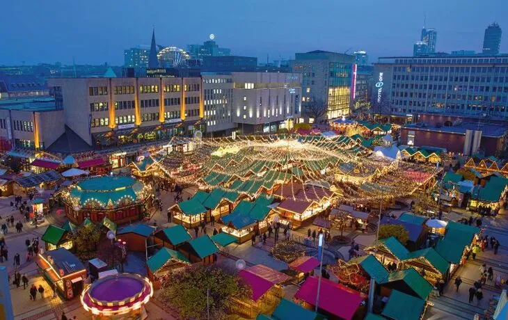 Weihnachtsmarkt in Essen, Deutschland