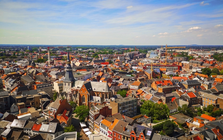 Skyline der Innenstadt von Hasselt