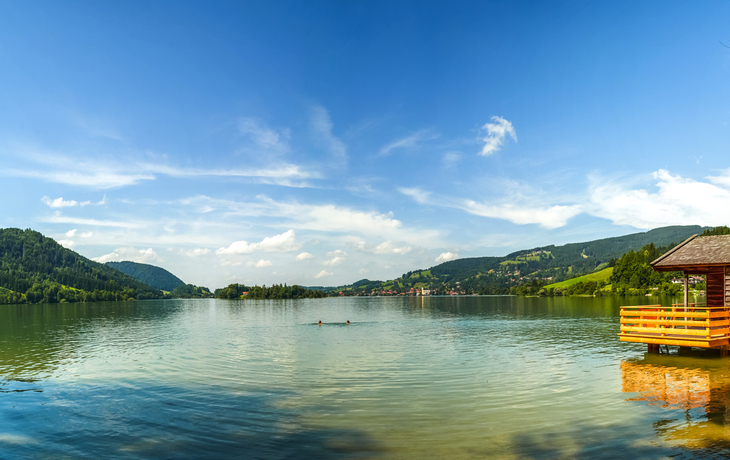 Schliersee nahe Miesbach, Deutschland 